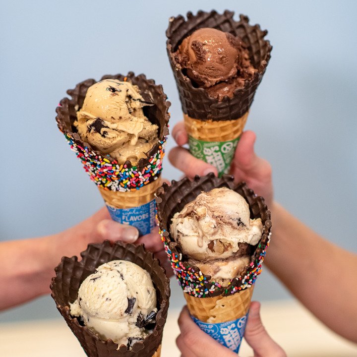 Order Dipped Waffle Cone food online from Ben & Jerry store, Manchester on bringmethat.com