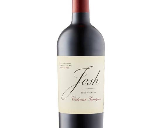 Order Josh Cellars Cabernet Sauvignon, 750mL red wine (13.5% ABV) food online from Ogden Wine & Spirit store, Naperville on bringmethat.com