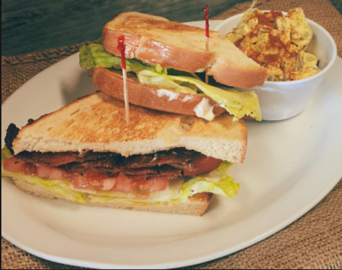 Order BLT Sandwich food online from Poverty Bay Cafe & Coffee Company store, Federal Way on bringmethat.com