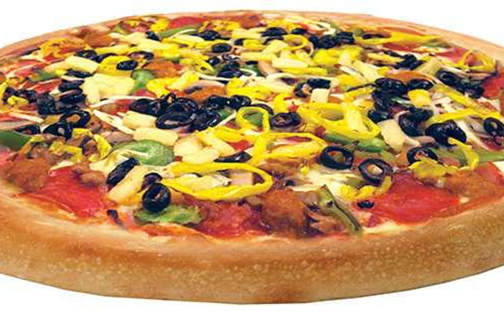 Order Everything Pizza - Small 10" (6 Slices) food online from Happy's Pizza store, Detroit on bringmethat.com