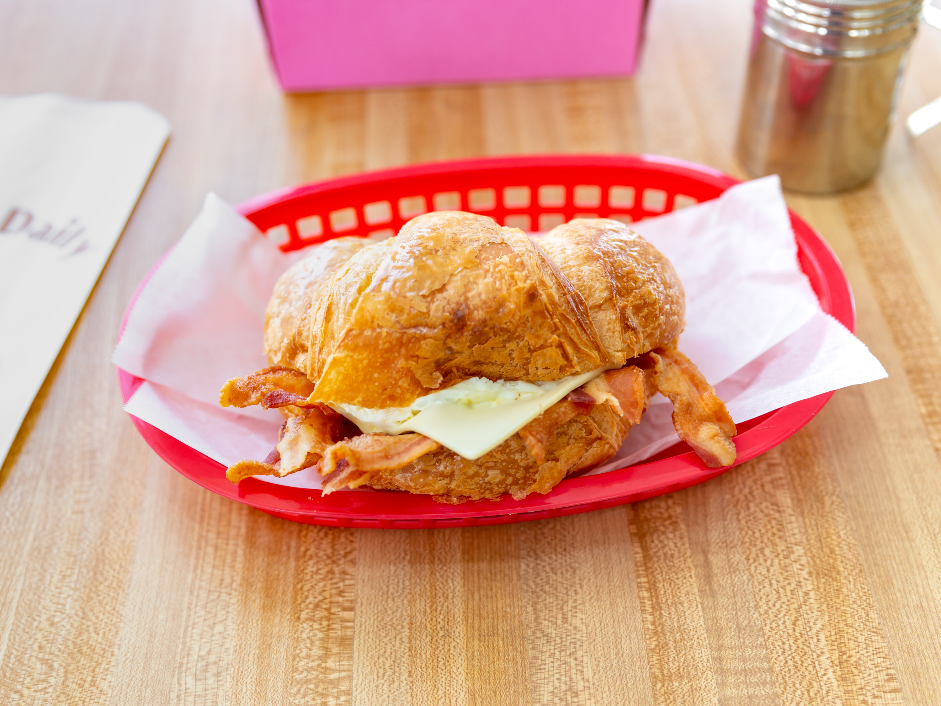 Order Ham, Egg and Cheese Croissant food online from Best Donuts store, Los Angeles on bringmethat.com