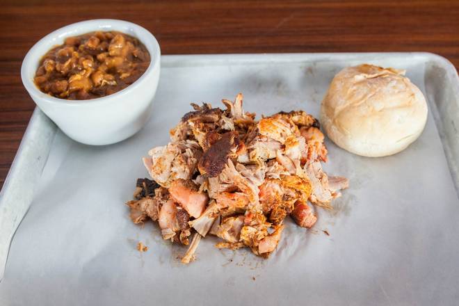 Order Regular Pulled Pork Meal food online from Smoking Pig Bbq Company store, San Jose on bringmethat.com
