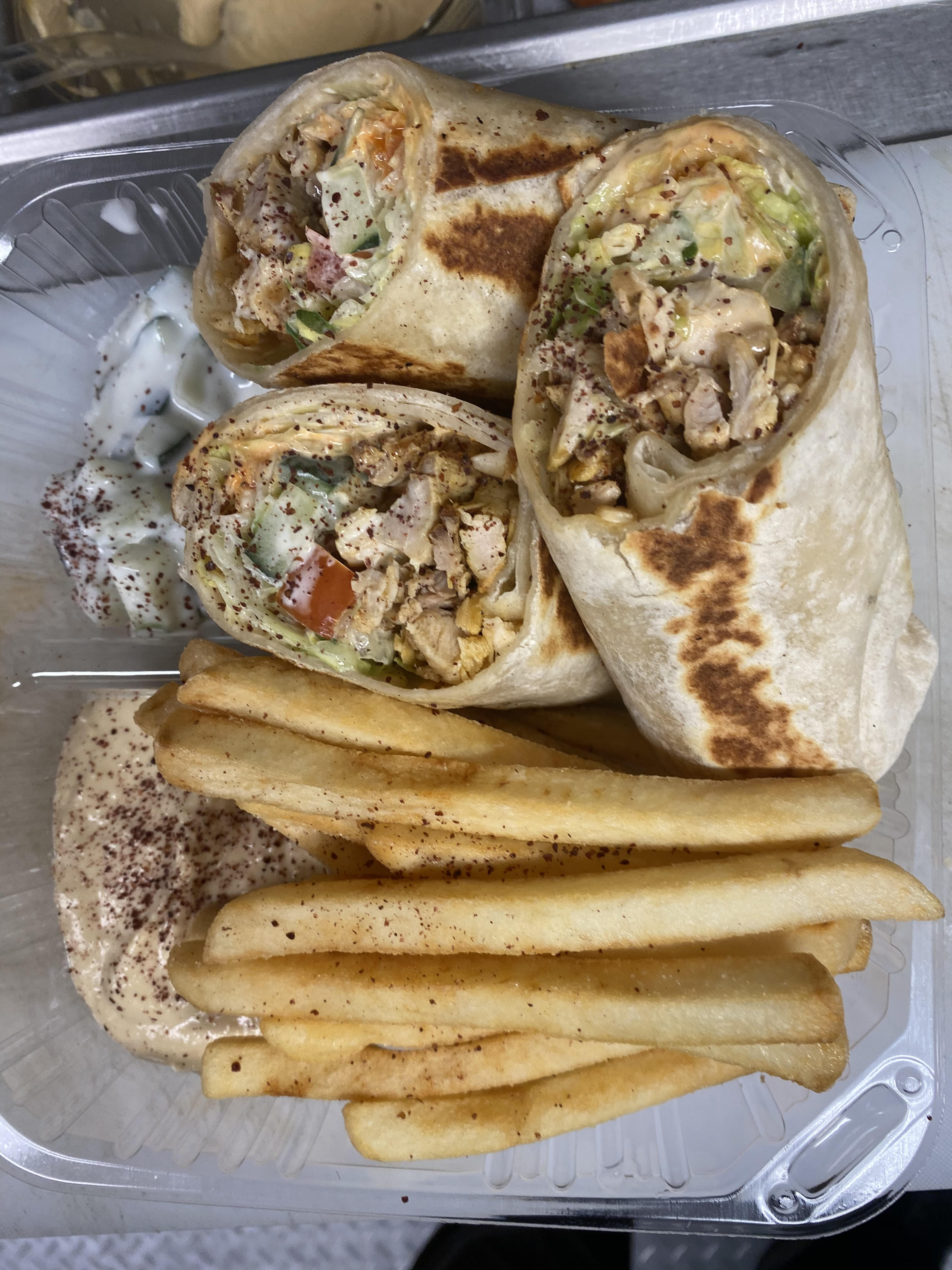 Order 13. Chicken Sandwich Combo food online from Shawarma Express store, Oregon City on bringmethat.com