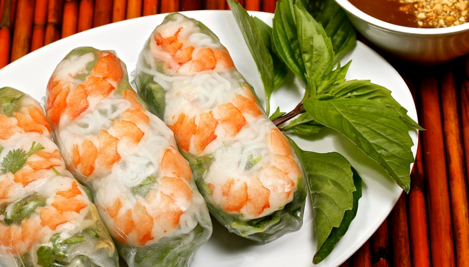 Order 4. Spring Rolls with Shrimp food online from Tea Light Cafe store, Phoenix on bringmethat.com
