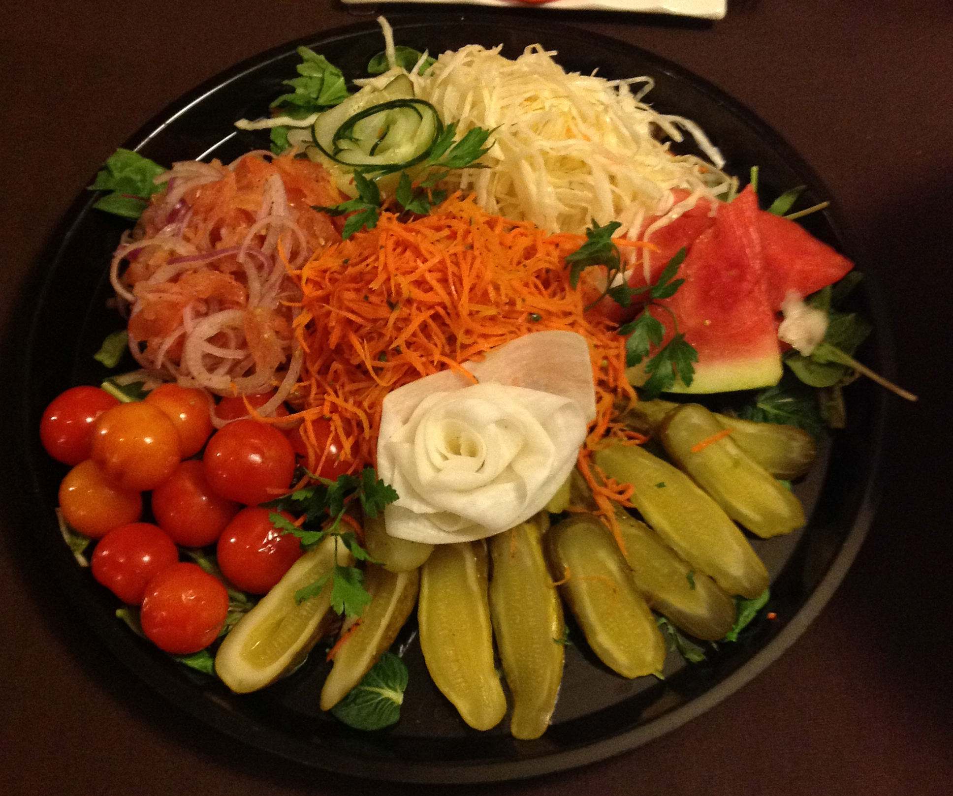 Order Assorted Pickled Vegetable Platter food online from Cafe Gourmand store, Staten Island on bringmethat.com