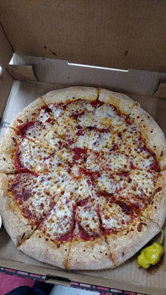 Order Hand Tossed Cheese Pizza - Small 10'' food online from Chow Time Pizza store, Marion on bringmethat.com