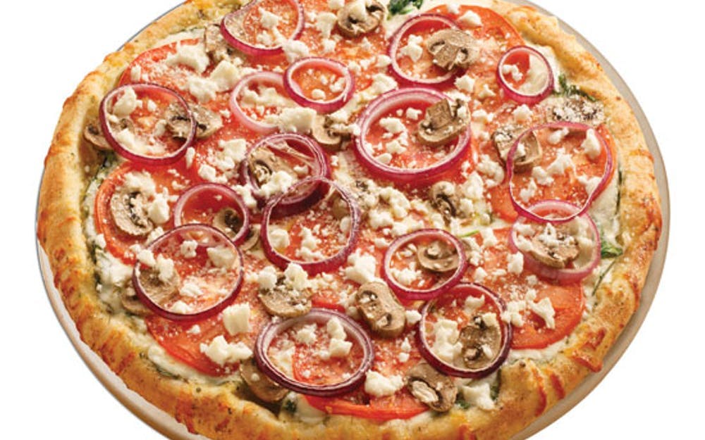 Order Garlic Spinaci Pizza - Garlic Spinaci Pizza food online from Vocelli Pizza store, Fredericksburg on bringmethat.com
