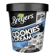 Order Breyers COOKIES AND CREAM  Pint food online from The Ice Cream Shop store, Providence on bringmethat.com
