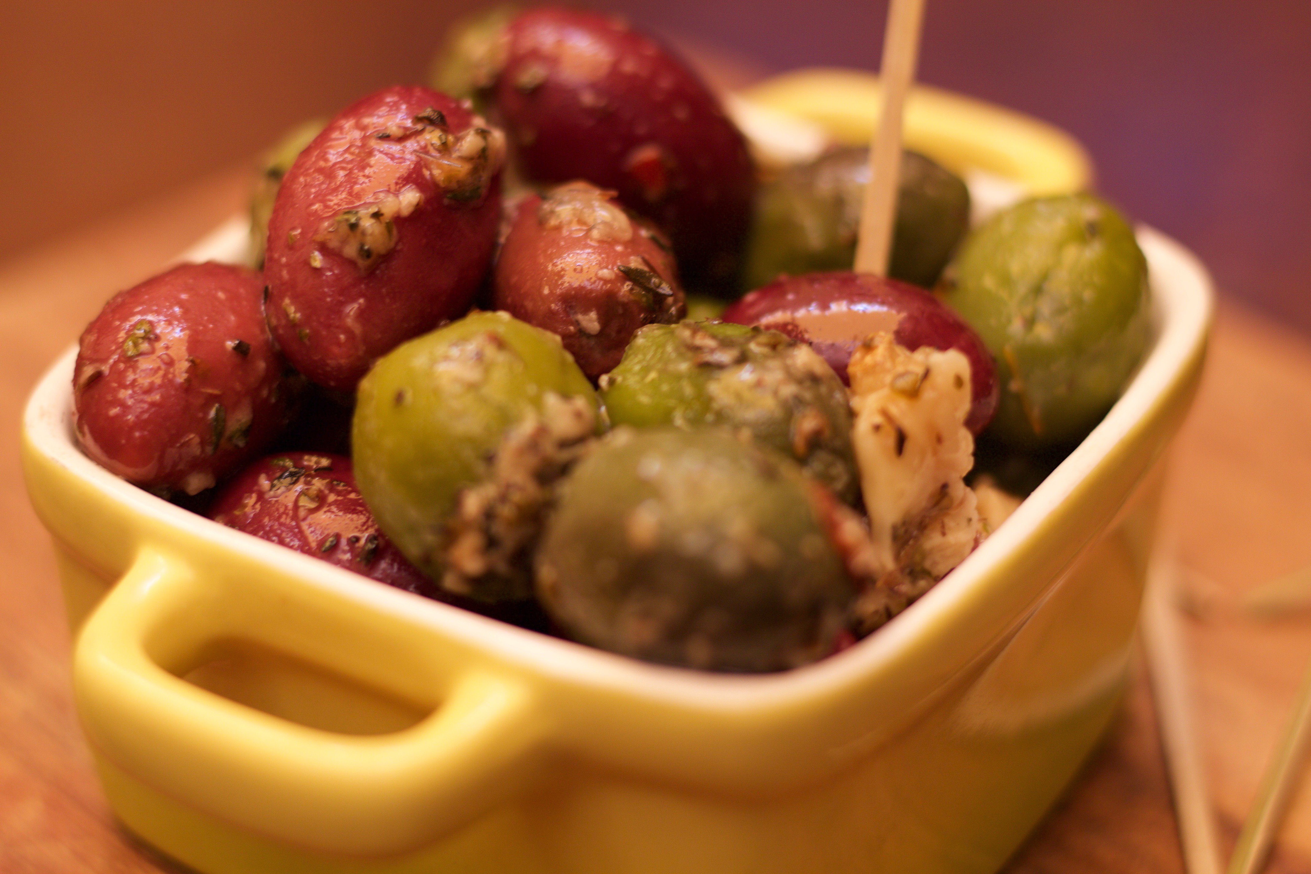 Order House Marinated Mediterranean Olives food online from Catalan Restaurant store, Rancho Mirage on bringmethat.com