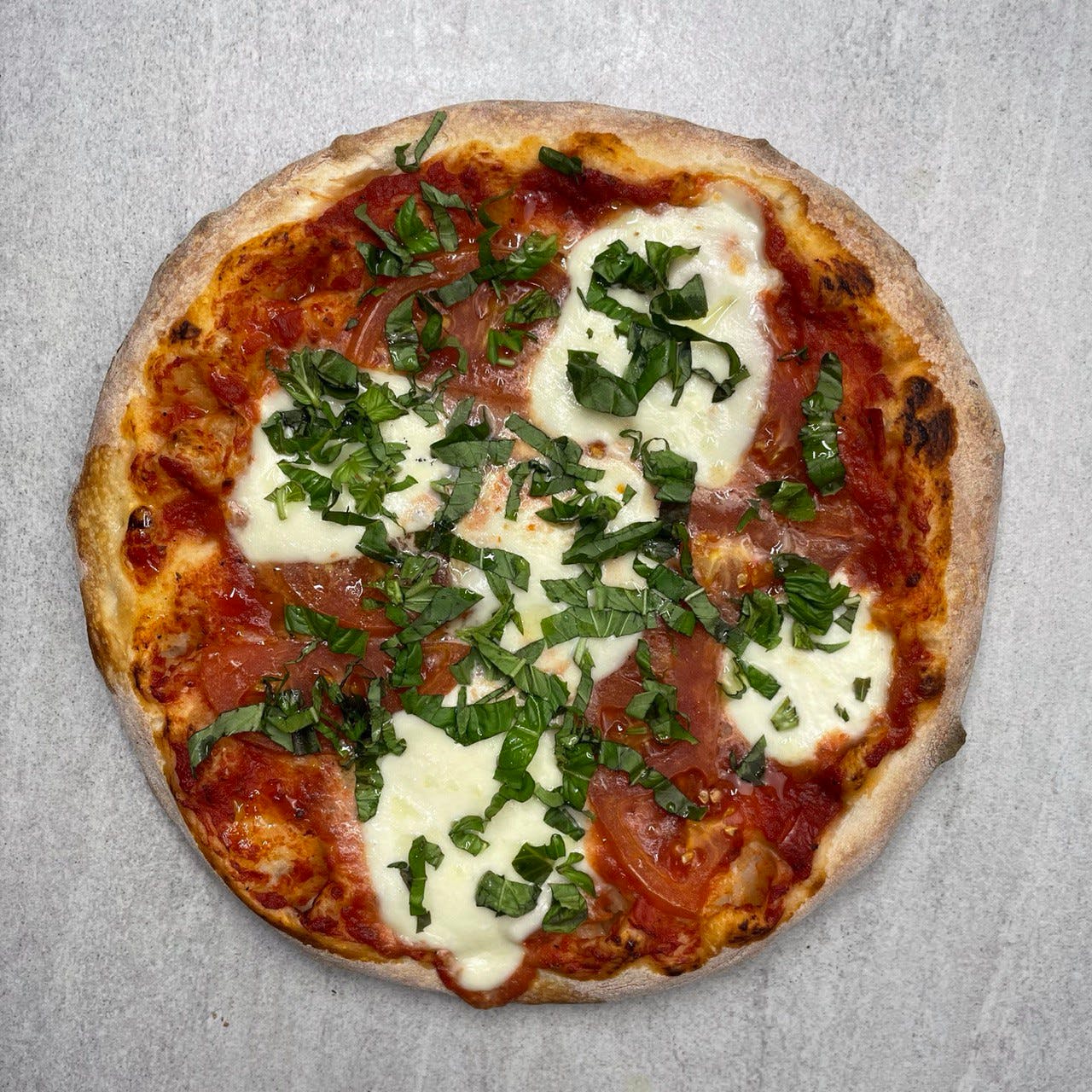 Order Margherita Pizza - Small 10'' food online from Troys Italian Kitchen store, Arlington on bringmethat.com