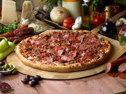 Order Meat Deluxe Pizza - Large 16'' food online from Johnny New York Style Pizza store, Jasper on bringmethat.com