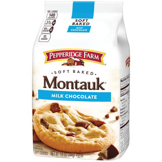 Order Pepperidge Farm Montauk Soft Baked Milk Chocolate Cookies (8.6 oz) food online from Rite Aid store, Yamhill County on bringmethat.com