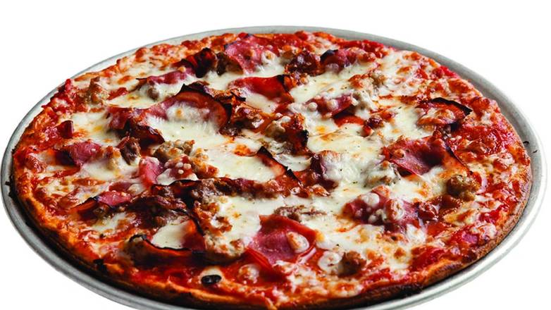 Order GF Meat Combo Pizza food online from Papa Gino's store, Webster on bringmethat.com