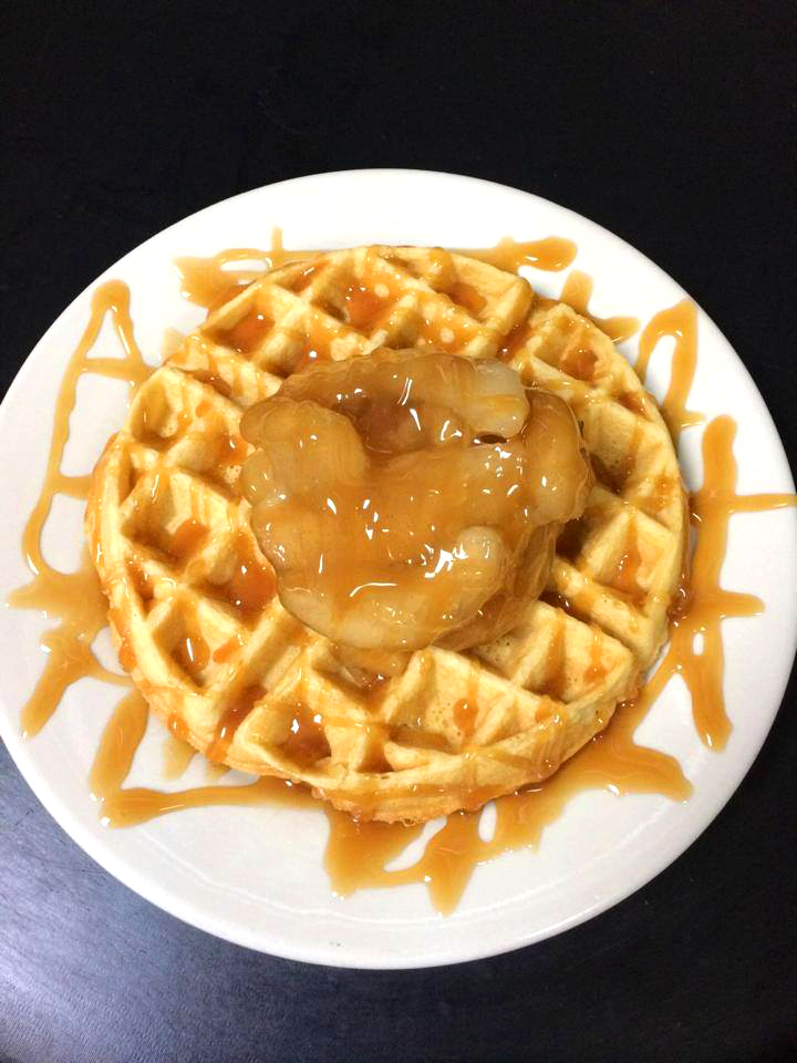 Order Apple Wheat Waffle food online from Cafe Cappuccino store, Waco on bringmethat.com
