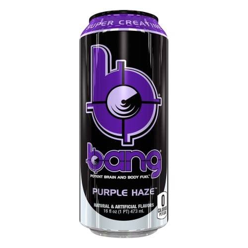 Order Bang · Super Creatine Purple Haze Energy Drink (16 fl oz) food online from Mesa Liquor store, Mesa on bringmethat.com