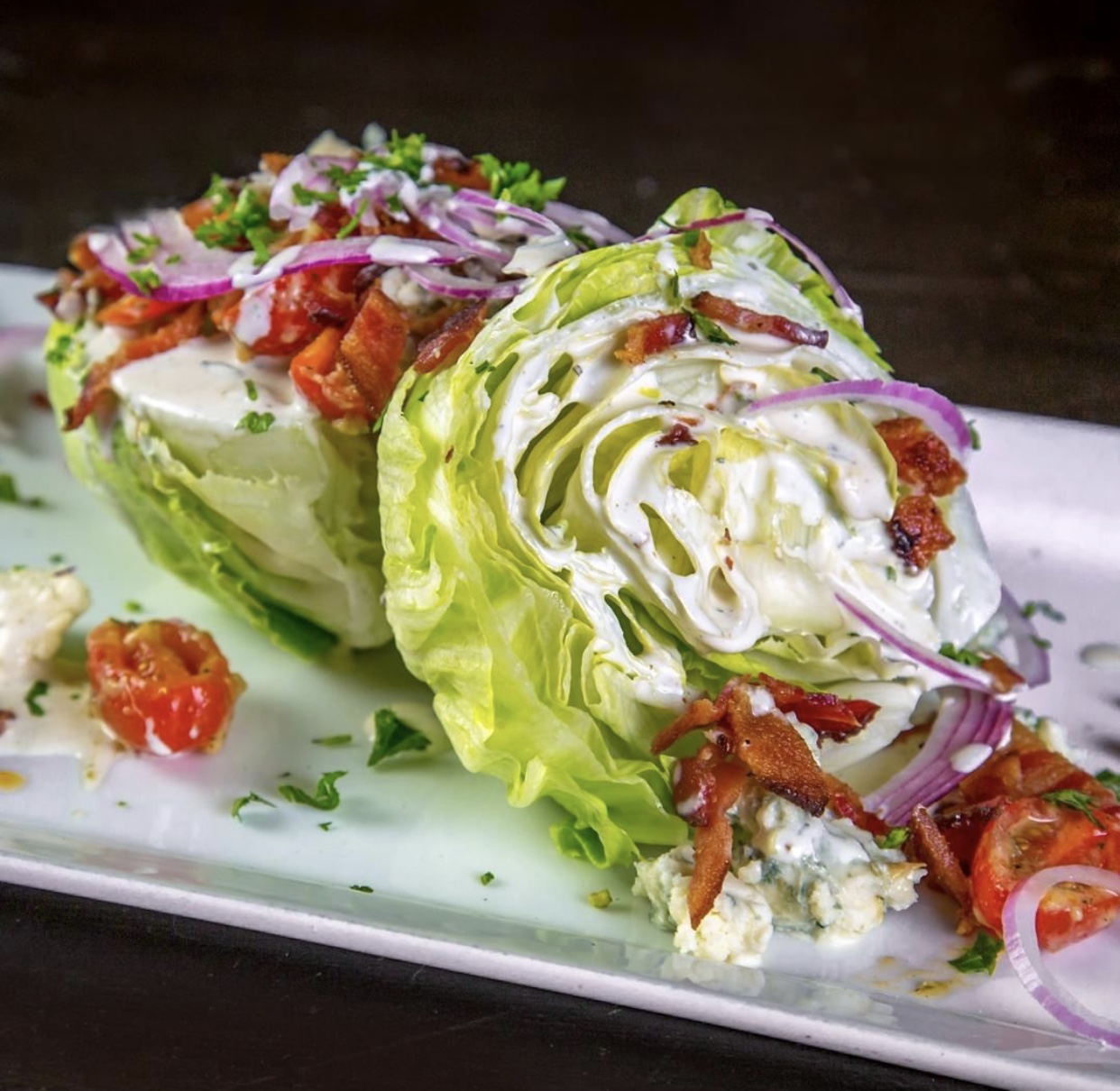 Order The Wedge Iceberg Wedge, Bacon, Marinated Tomates, Blue food online from RnR store, Scottsdale on bringmethat.com