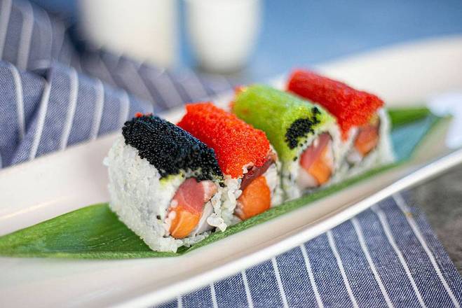 Order Tobiko Trio Roll food online from Osushi Japanese Restaurant store, Ardmore on bringmethat.com