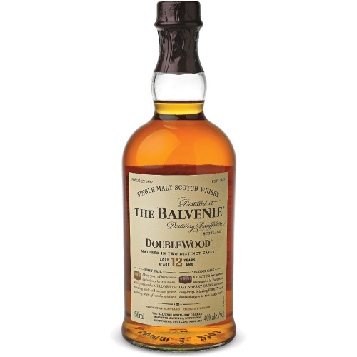 Order The Balvenie Double Wood 12 Years Whiskey 750 ml. food online from Mirage Wine & Liquor store, Palm Springs on bringmethat.com