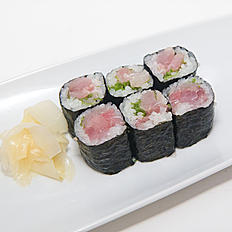 Order Yellowtail & Scallion Maki    S food online from Jin Fine Asian Cuisine store, Brookline on bringmethat.com