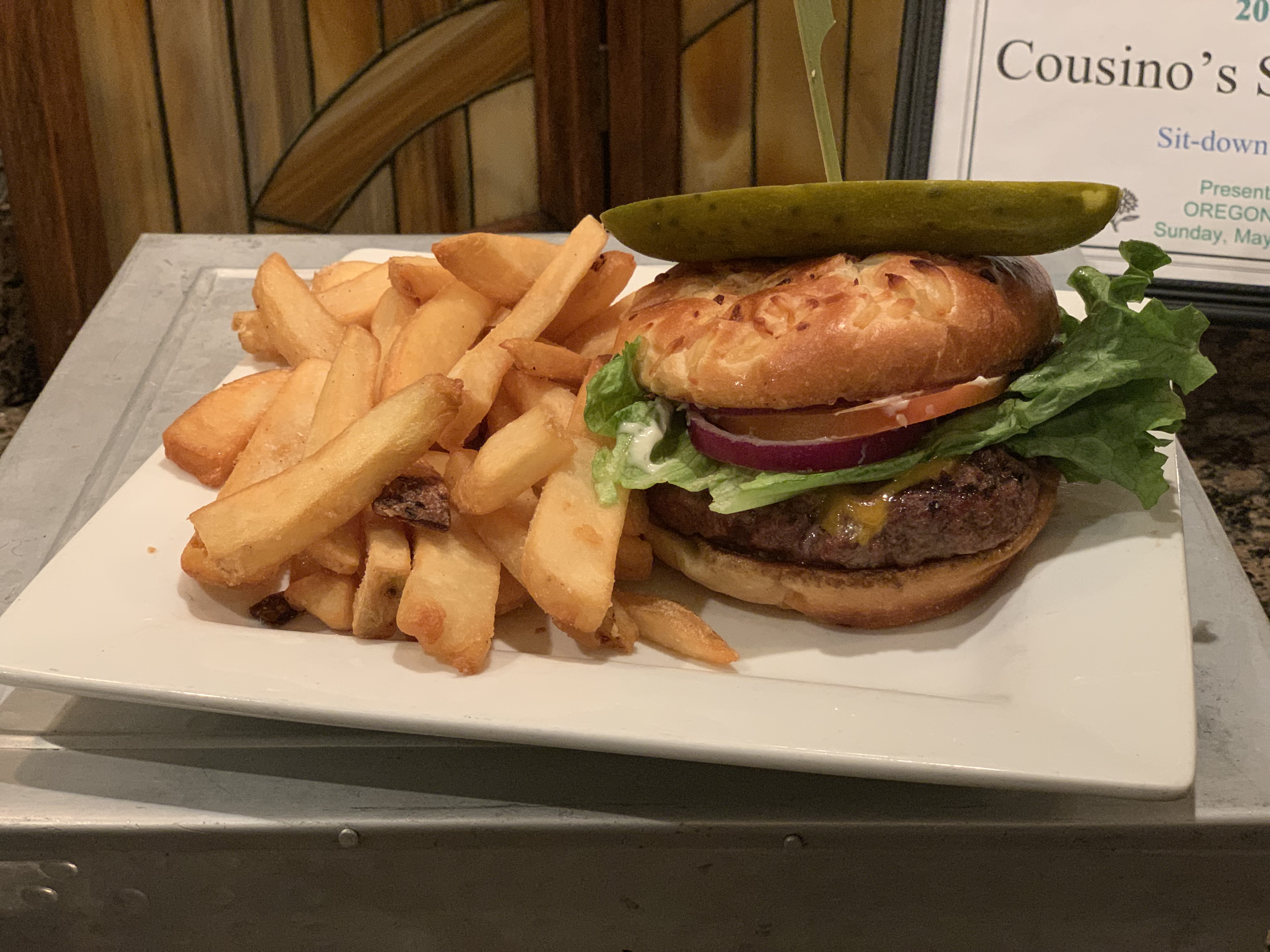 Order Classic Steakhouse Burger food online from Cousino's Steakhouse store, Oregon on bringmethat.com