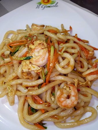 Order Shrimp Stir-Fried Udon food online from Yan Asian Restaurant store, Rutherford on bringmethat.com