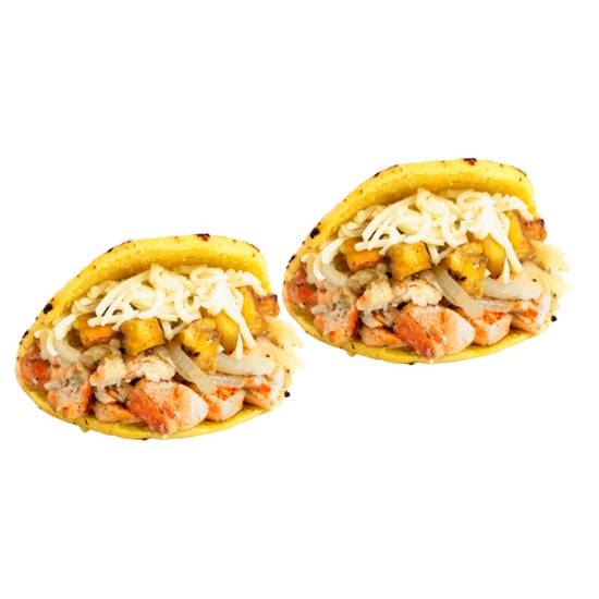 Order ~ Combo 2 Salmon Signature Arepas food online from Guasaca store, Cary on bringmethat.com