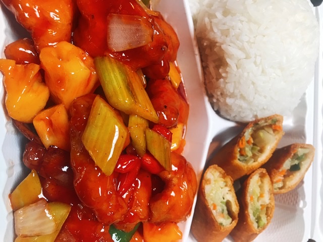 Order Sweet and Sour Chicken甜酸鸡套餐meal food online from Mr Dragon store, San Francisco on bringmethat.com