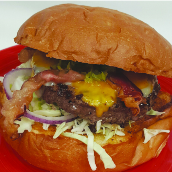 Order Guacamole Bacon Burger food online from Big Kahunas Pizza N Stuff store, Imperial Beach on bringmethat.com