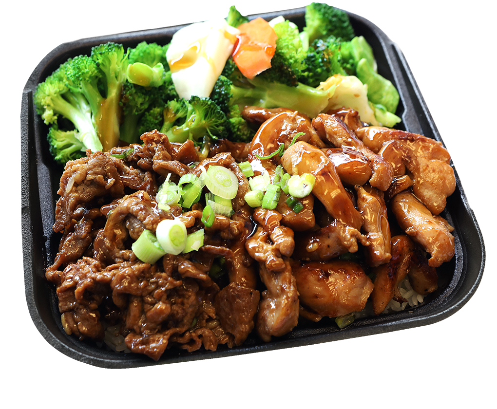 Order Chicken & Beef Plate food online from Tasty Bowl store, South El Monte on bringmethat.com