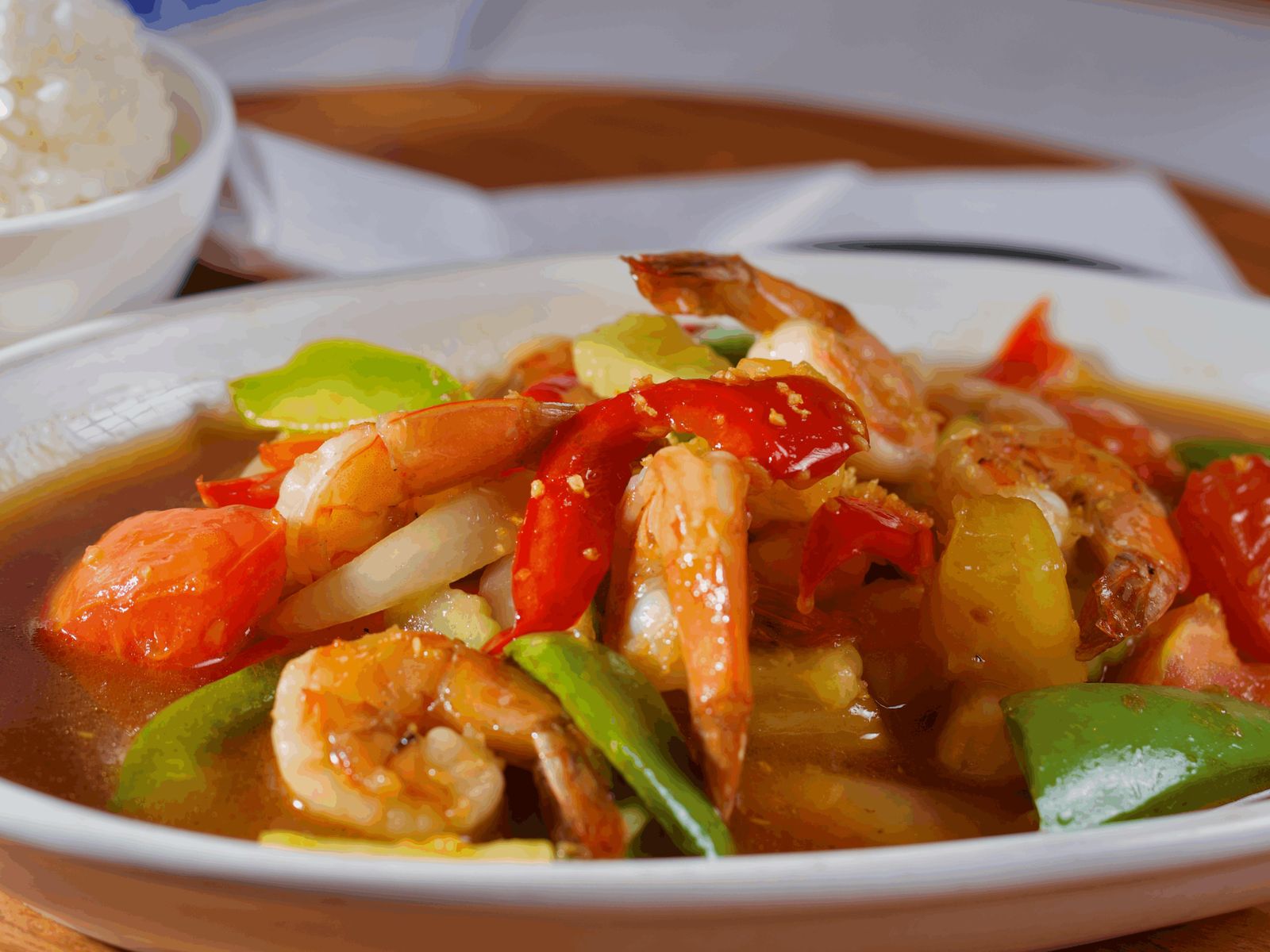 Order 40.Sweet & Sour Shrimp food online from Simply Thai Bistro store, Wheaton on bringmethat.com