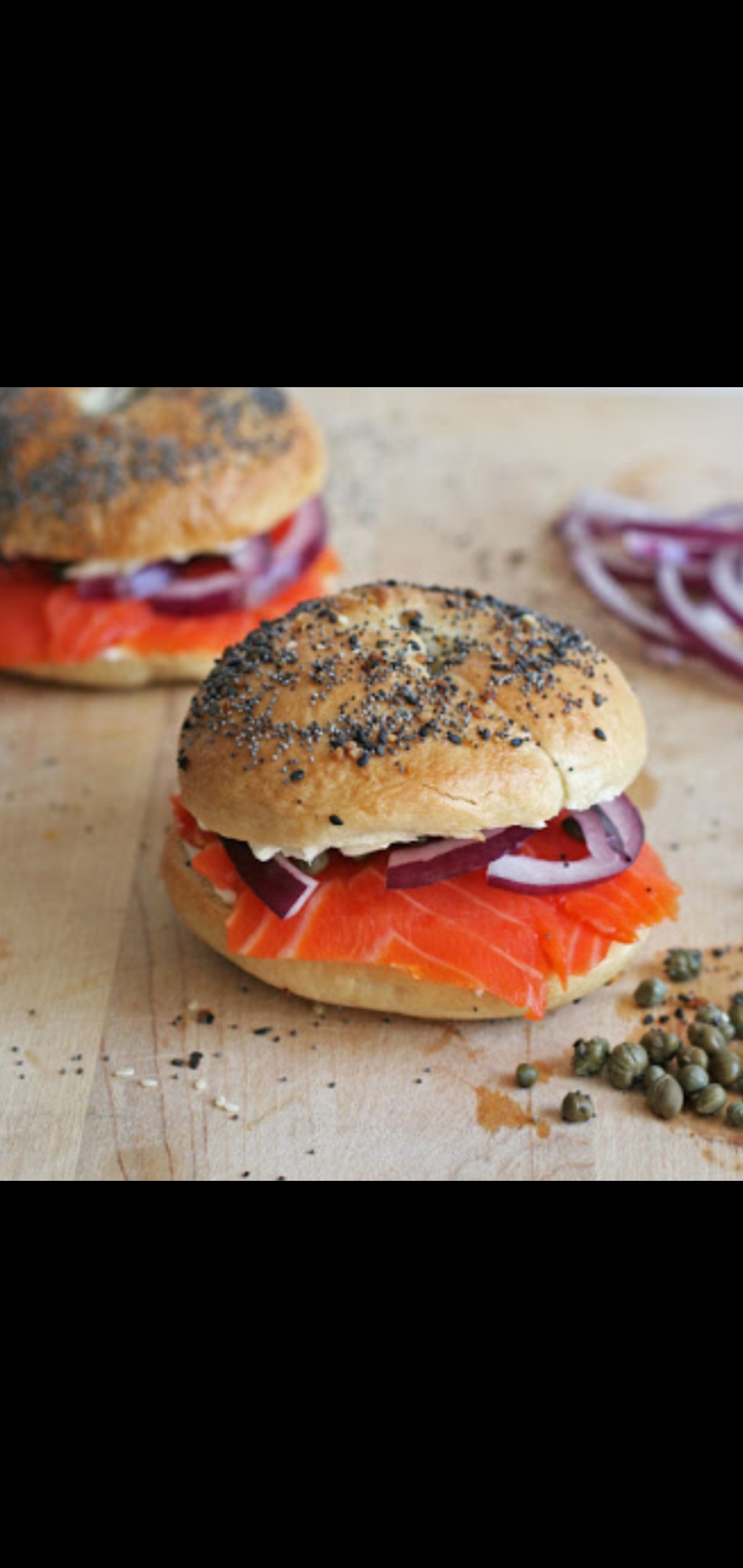 Order  Nova Smoked Salmon & Cream Cheese Sandwich (Choose Your Favorite Add-ons extra)  food online from American Gourmet Foods Deli store, New York on bringmethat.com