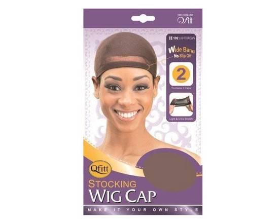 Order QFITT Stocking Wig Cap (Light Brown) 2 pcs food online from iDa Beauty Supply Store store, Middletown on bringmethat.com