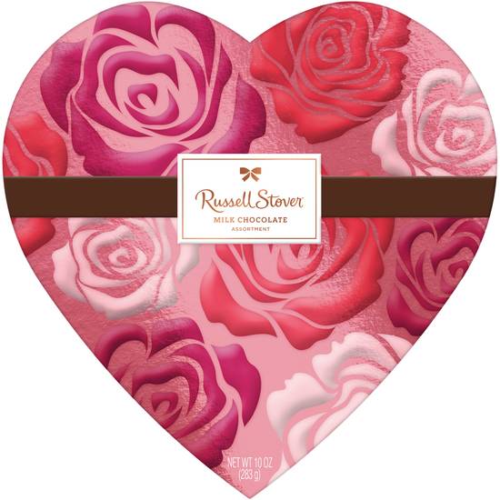 Order Russell Stover Valentine's Day Rose Pattern Heart Assorted Milk Chocolate Gift Box, 10 oz food online from CVS store, LAKE WORTH on bringmethat.com
