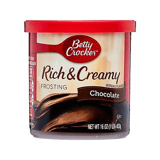 Order Betty Crocker Rich and Creamy Chocolate Frosting (16 OZ) 133676 food online from BevMo! store, Milpitas on bringmethat.com