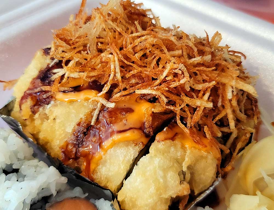 Order Kayla's Special (Deep-fried Roll) - R50 food online from California Roll Sushi store, Birmingham on bringmethat.com