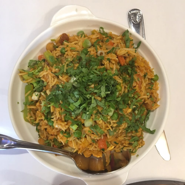Order Vegetable Biryani food online from Om Indian Cuisine store, San Francisco on bringmethat.com