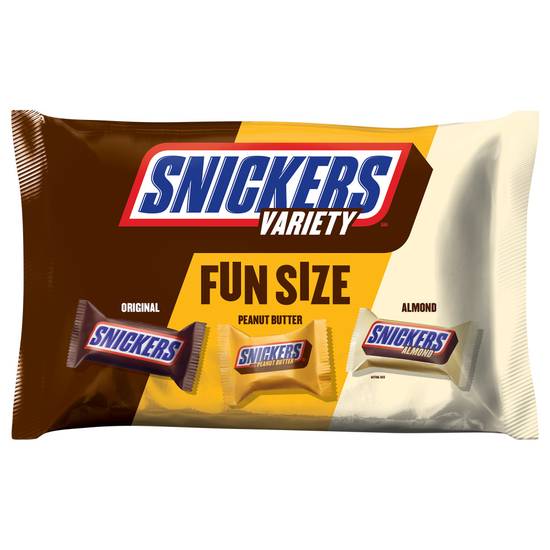 Order SNICKERS Fun Size Chocolate Bars Variety Mix Candy Bag - 10.36 oz food online from Rite Aid store, JAMESTOWN on bringmethat.com