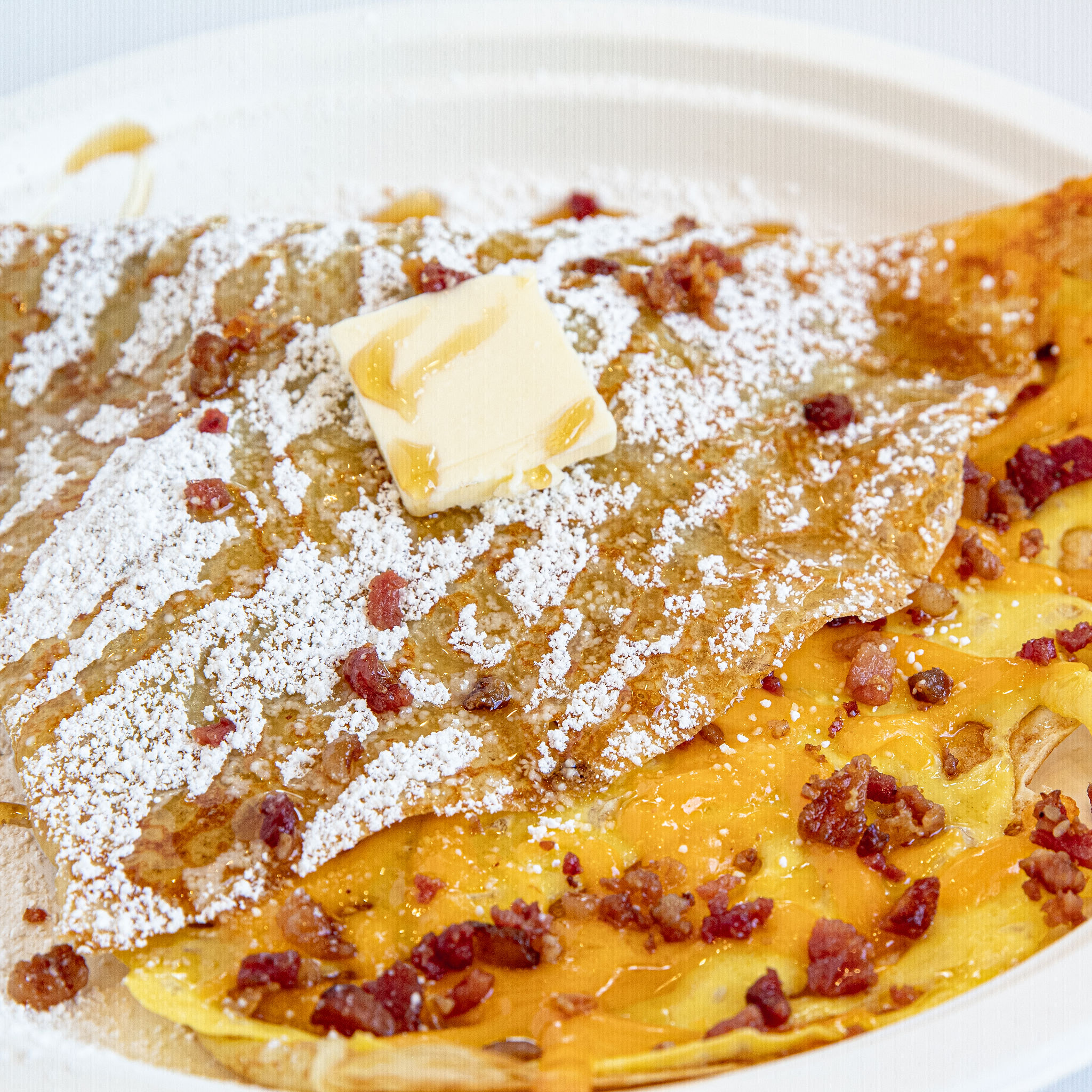 Order The Maple Dream Crepe food online from Hazelnuts Creperie store, Charlotte on bringmethat.com