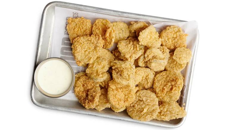 Order Fried Pickles food online from Boomerjack Grill & Bar store, Mesquite on bringmethat.com