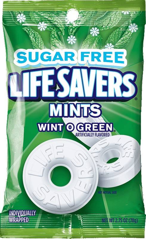 Order Life Savers Sugarfree Mints Candy Bag Wint O Green (2.75 oz) food online from Rite Aid store, Yamhill County on bringmethat.com