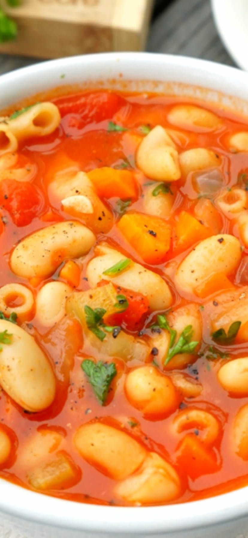Order Pasta Fagioli Soup - Soup food online from Il Forno store, Branchburg on bringmethat.com