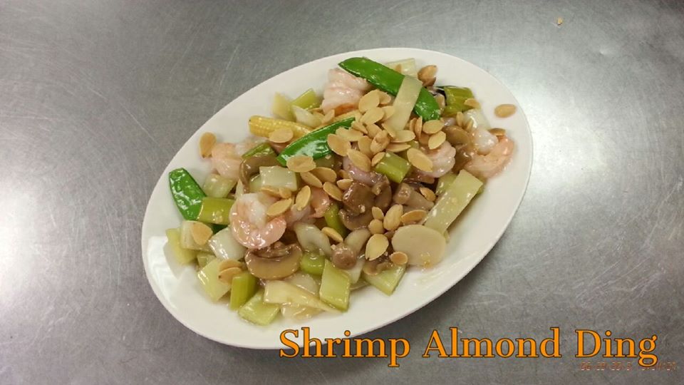 Order 202. Shrimp Almond Ding food online from Golden Bowl store, Westmont on bringmethat.com