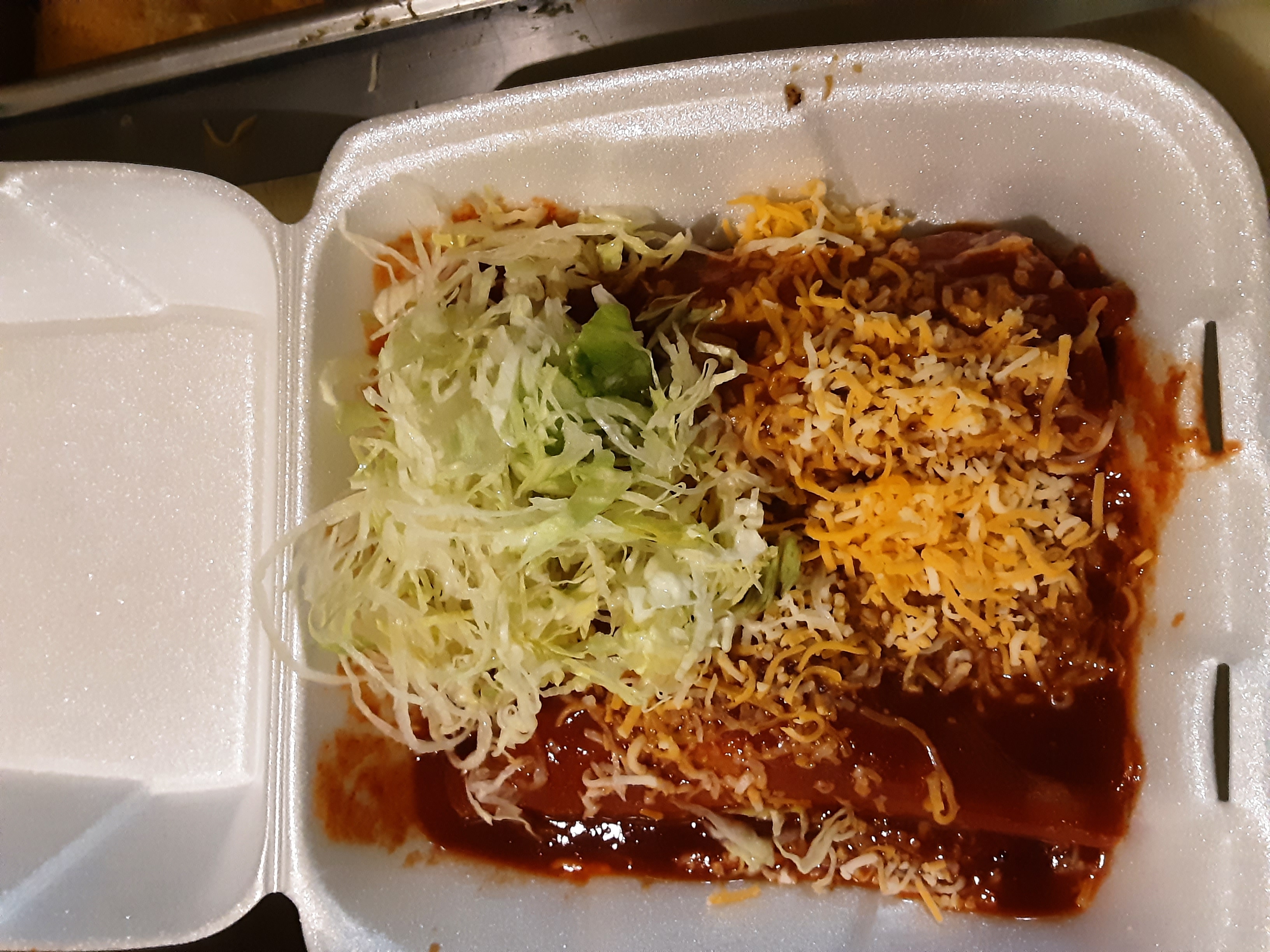 Order 2 Cheese Enchilada food online from Rolberto Taco Shop store, San Diego on bringmethat.com