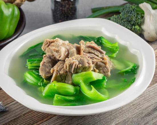 Order Salted Pork Bone with Chinese Cabbage in Broth food online from Shooting Star Cafe store, Oakland on bringmethat.com