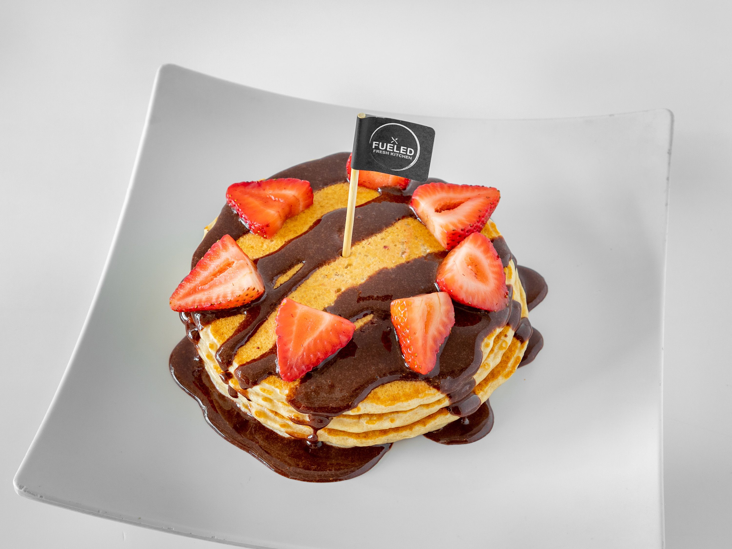 Order Chocolate Dipped Pancake food online from Fueled Fresh Kitchen store, Draper on bringmethat.com