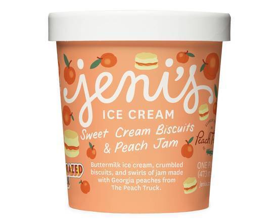 Order Sweet Cream Biscuits and Peach Jam food online from Jeni Splendid Ice Cream store, Wilmette on bringmethat.com