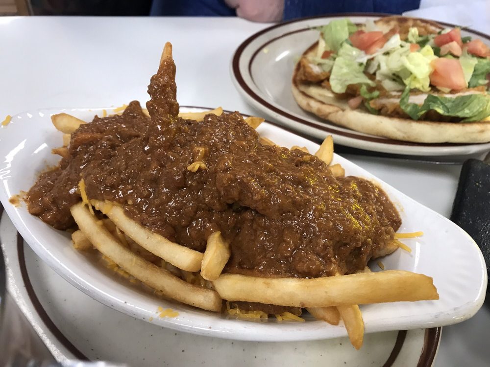 Order Chili cheese fries food online from George's Coney Island & Family Restaurant store, Rochester on bringmethat.com