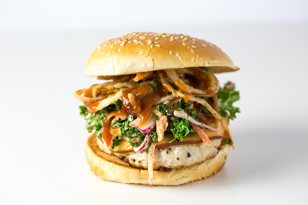Order No. 4 - The Chicken Burger food online from Farm Burger store, Huntsville on bringmethat.com