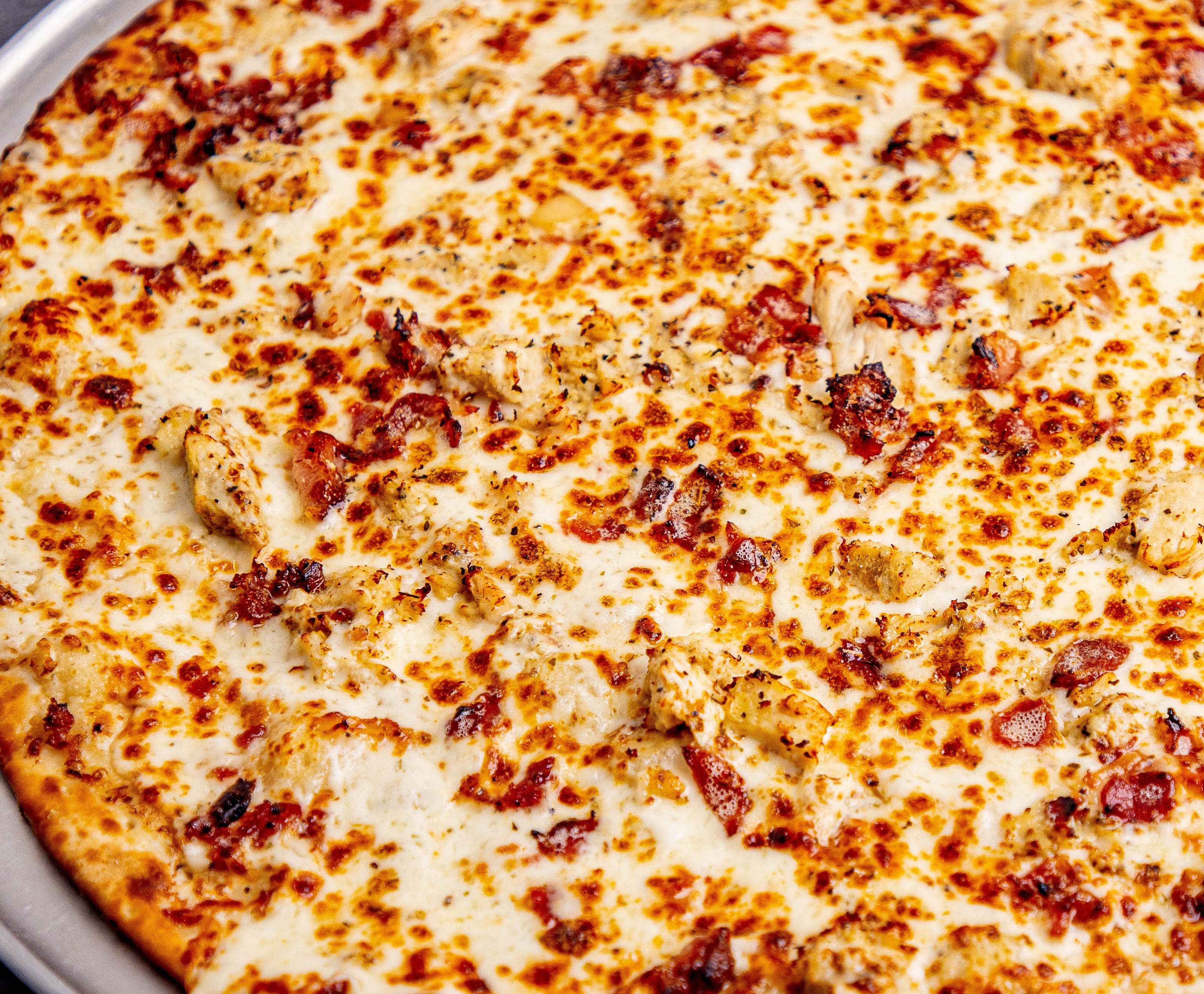 Order Chicken Bacon Ranch Pizza food online from Crooked Crust store, Denton on bringmethat.com