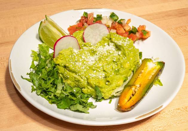Order Fresh  Large Guacamole food online from Rio Grande Mexican Restaurant store, Boulder on bringmethat.com